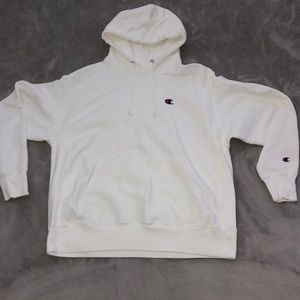 oversized white champion hoodie